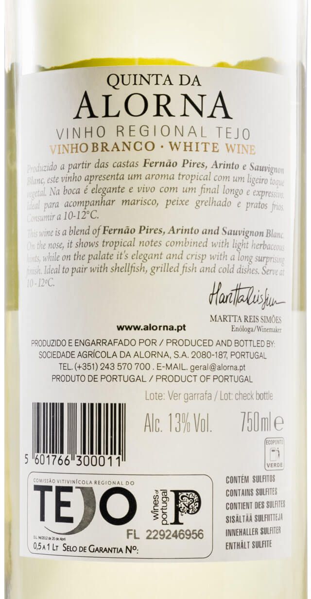 2018 Quinta da Alorna white