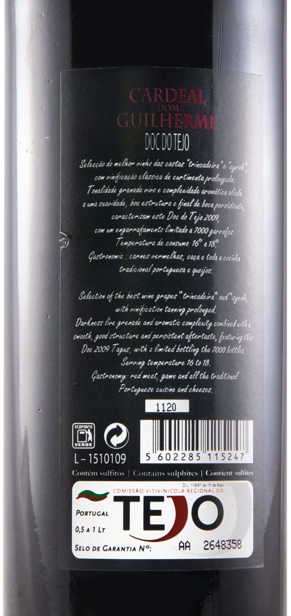 2009 Cardeal Dom Guilherme Colheita Seleccionada tinto