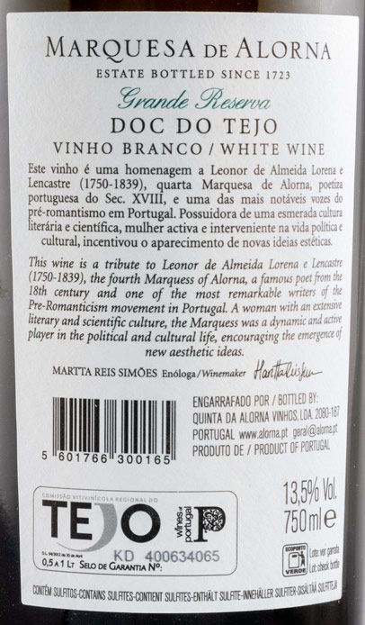 2017 Marquesa de Alorna Grande Reserva branco