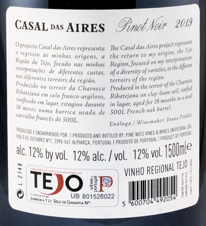 2019 Casal das Aires Pinot Noir tinto 1,5L