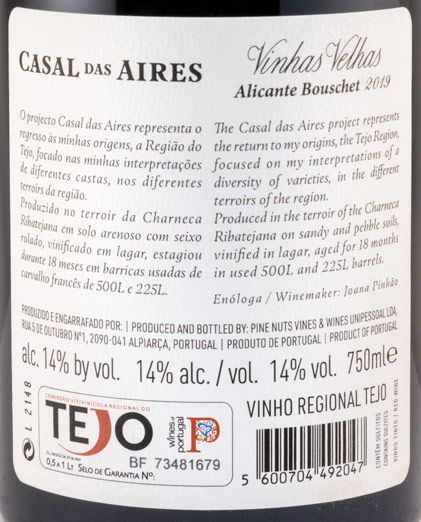 2019 Casal das Aires Vinhas Velhas Alicante Bouschet tinto