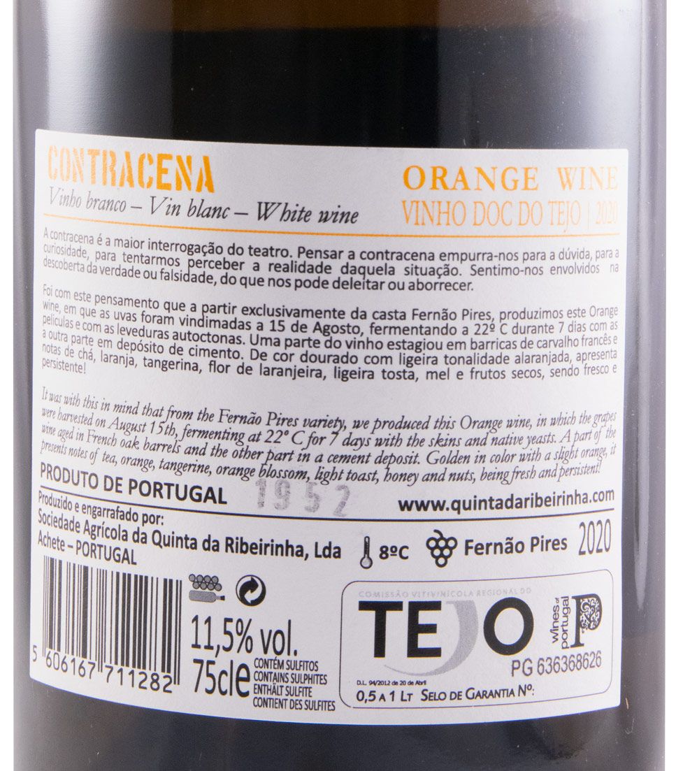 2020 Contracena Orange Wine Fernão Pires white
