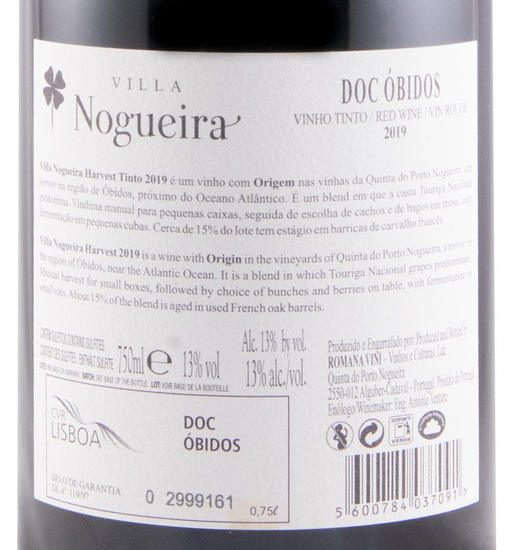 2019 Villa Nogueira Harvest tinto