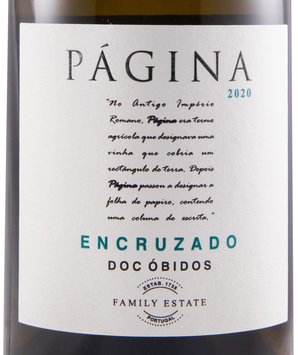 2020 Página Encruzado branco