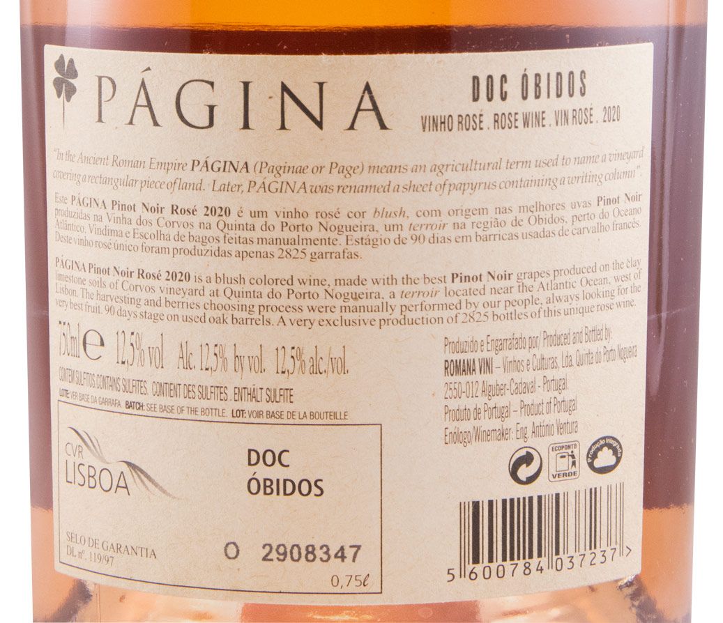 2020 Página Pinot Noir rosé
