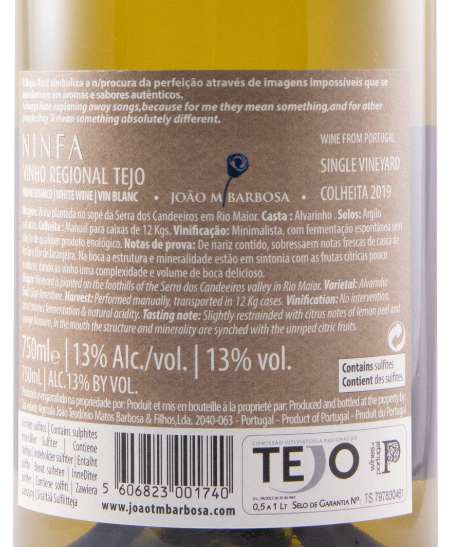 2019 Ninfa Alvarinho white