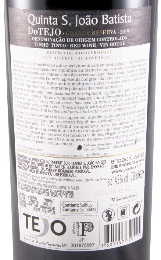 2019 Quinta S. João Batista Grande Reserva tinto