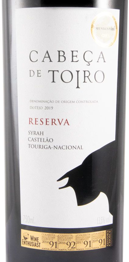 2019 Cabeça de Toiro Reserva red (damaged label)