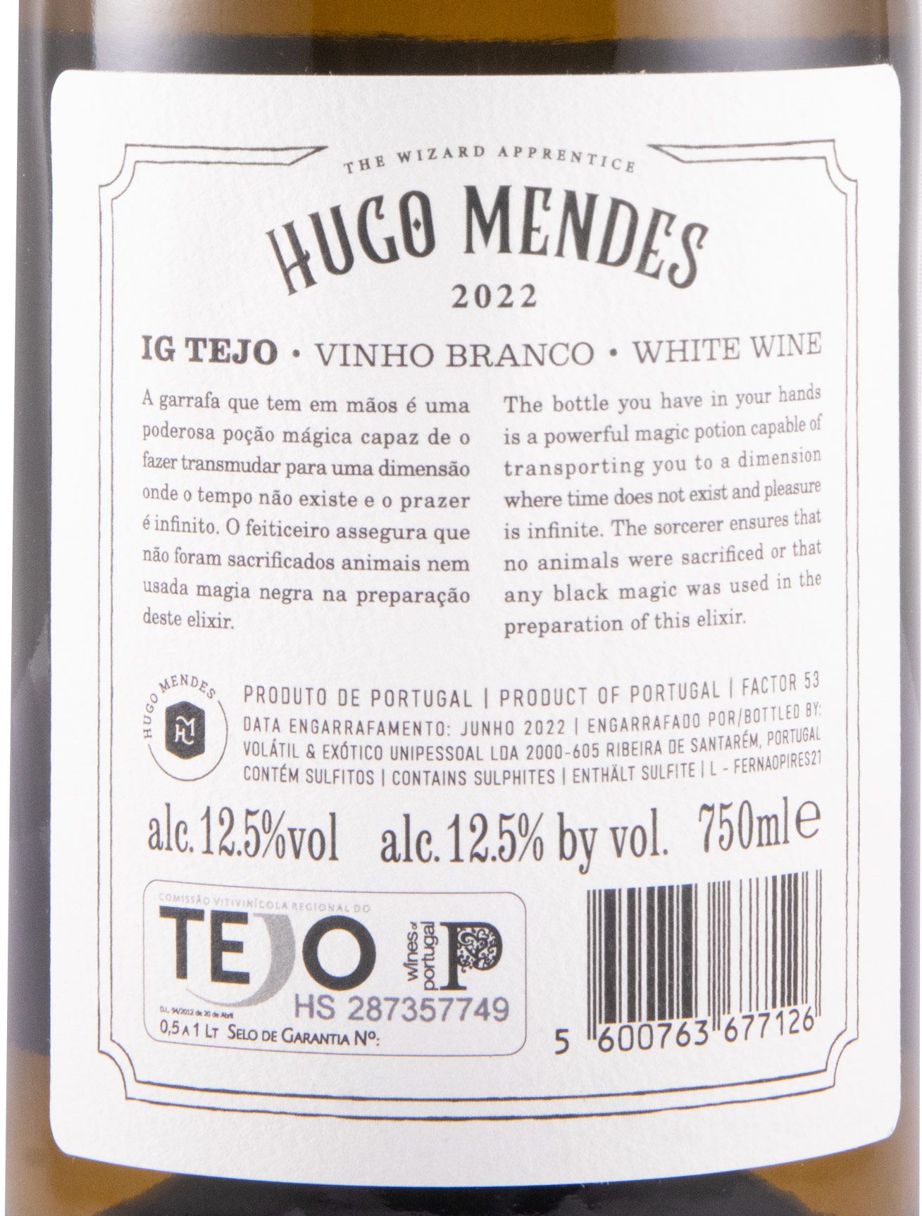 2022 Hugo Mendes Tejo Fernão Pires branco