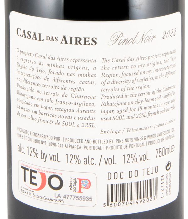 2022 Casal das Aires Pinot Noir red