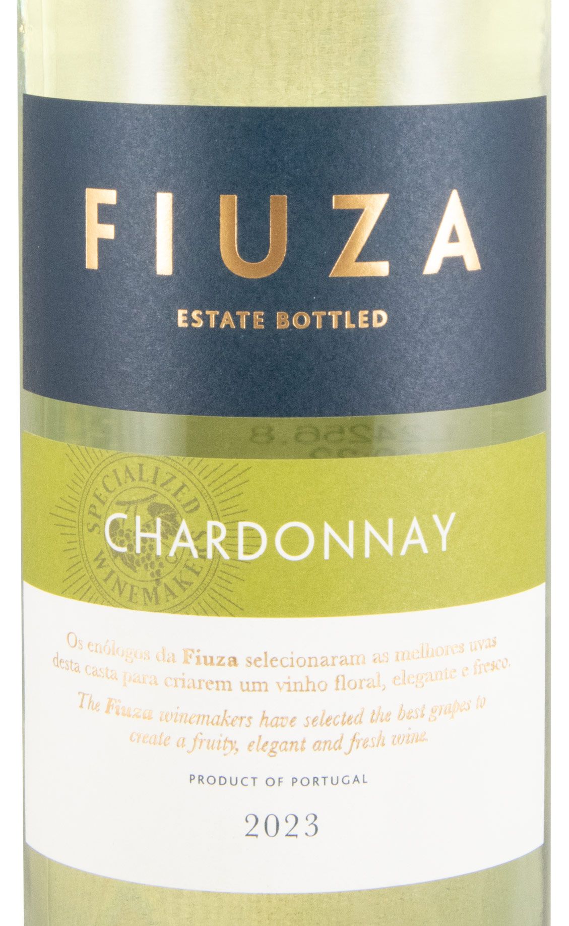 2023 Fiuza Chardonnay branco (rótulo danificado)