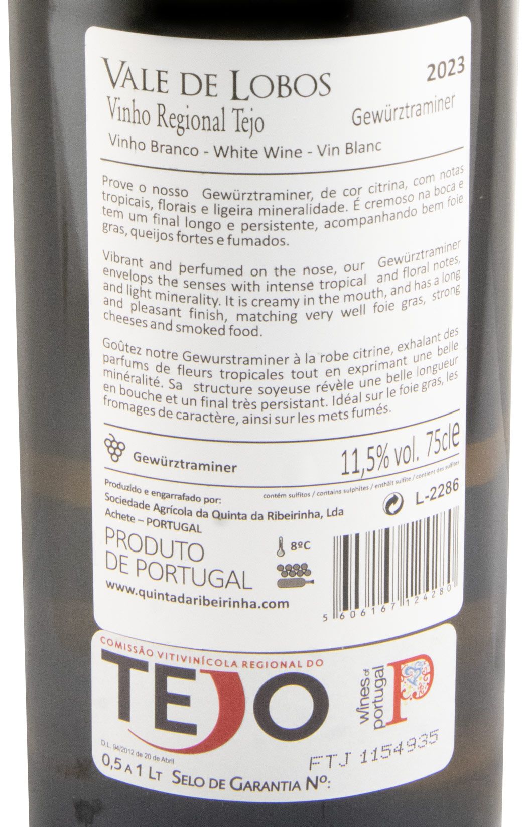 2023 Vale de Lobos Gewürztraminer branco