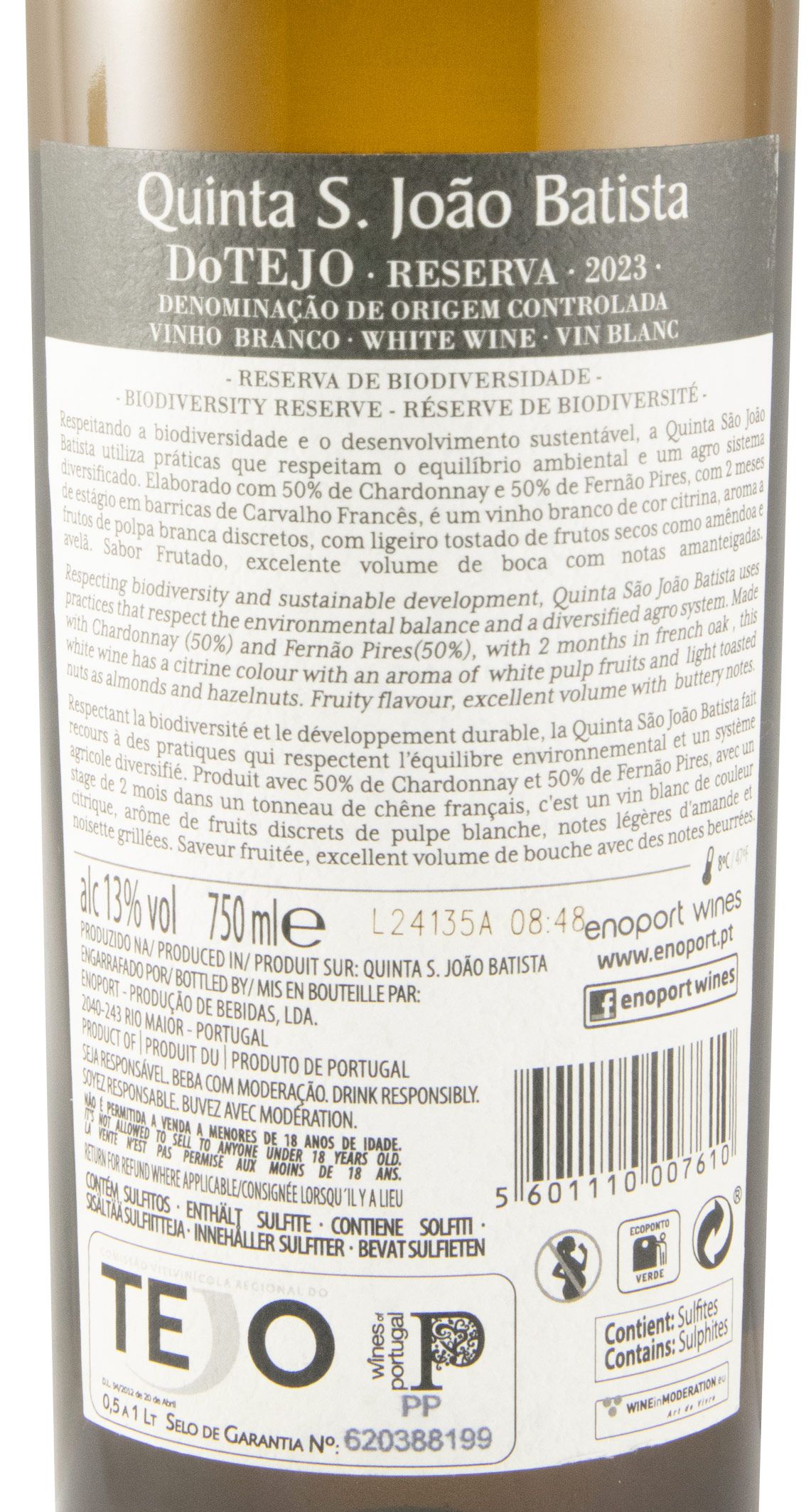 2023 Quinta S. João Batista Chardonnay & Fernão Pires Reserva branco