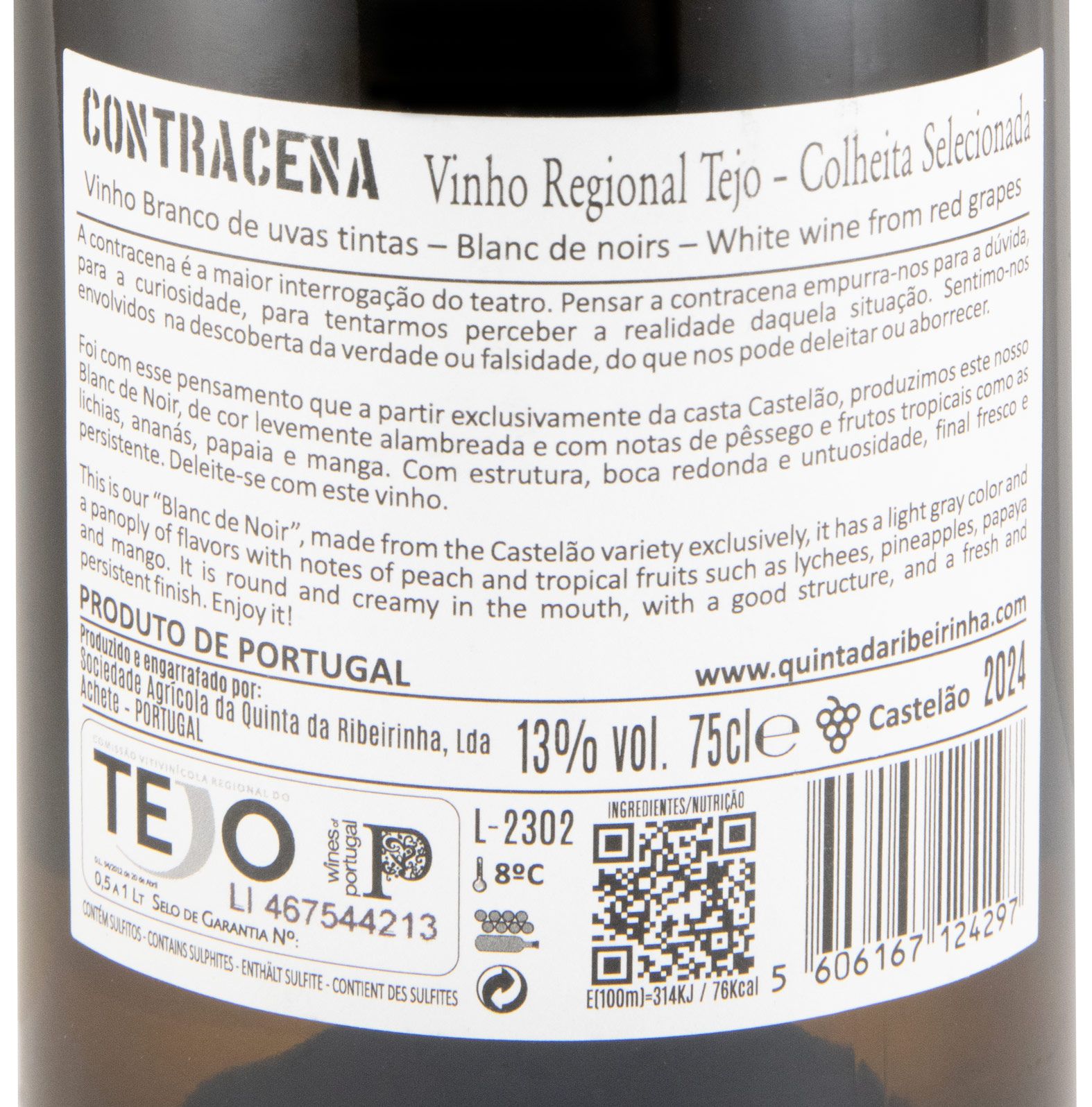 2024 Contracena Castelão Blanc de Noir branco