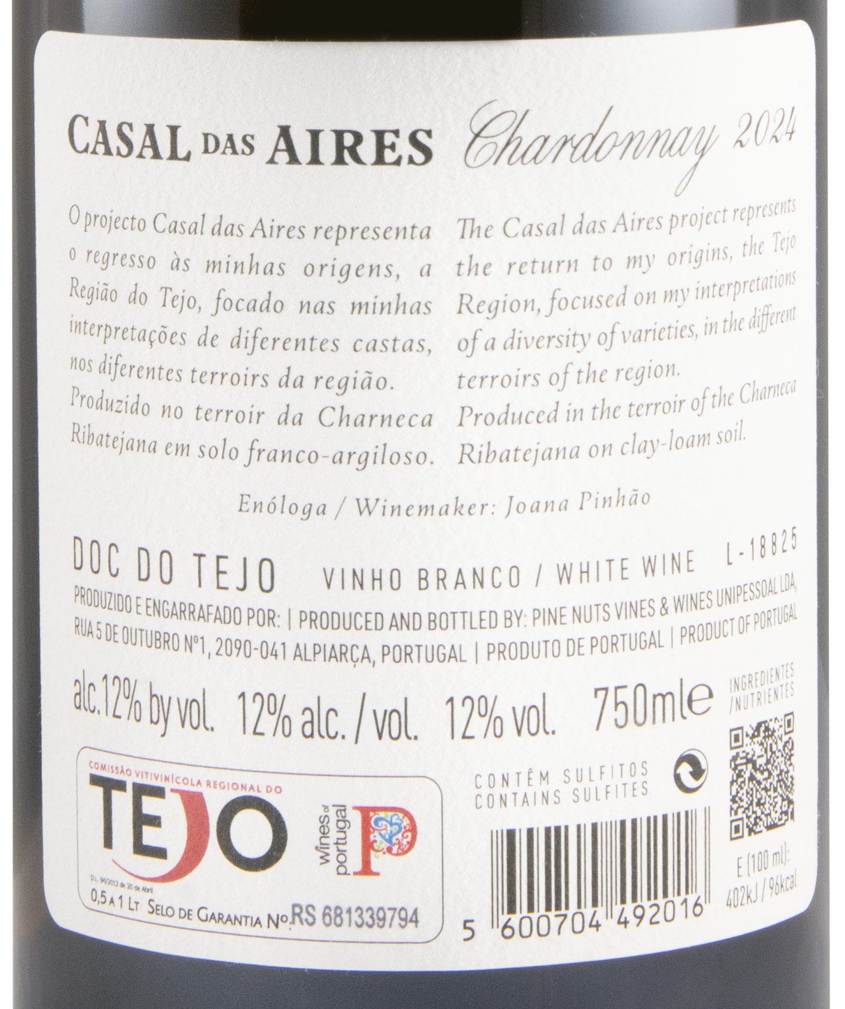2024 Casal das Aires Chardonnay branco