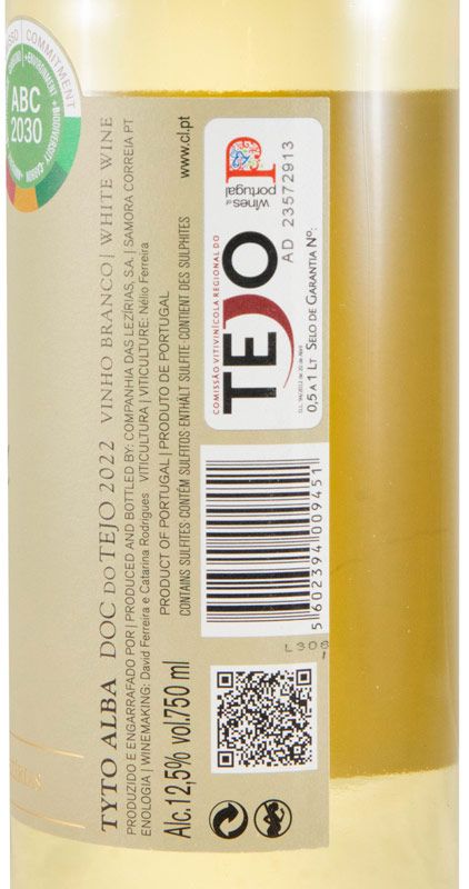 2022 Tyto Alba Sauvignon Blanc white