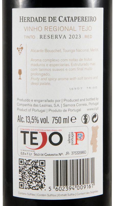 2023 Herdade de Catapereiro Reserva tinto