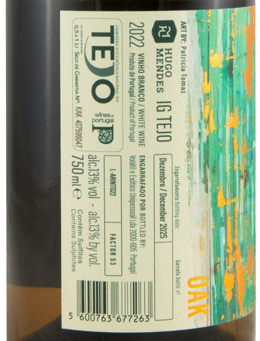 2022 Hugo Mendes Tejo Oak white