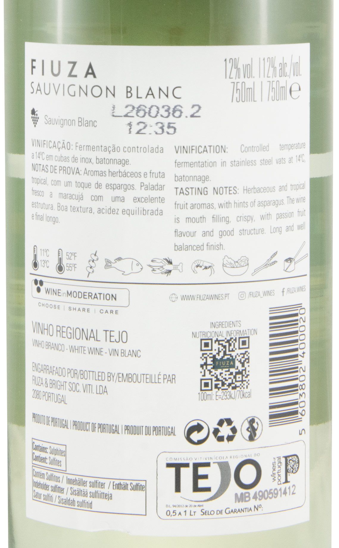 2025 Fiuza Sauvignon Blanc branco