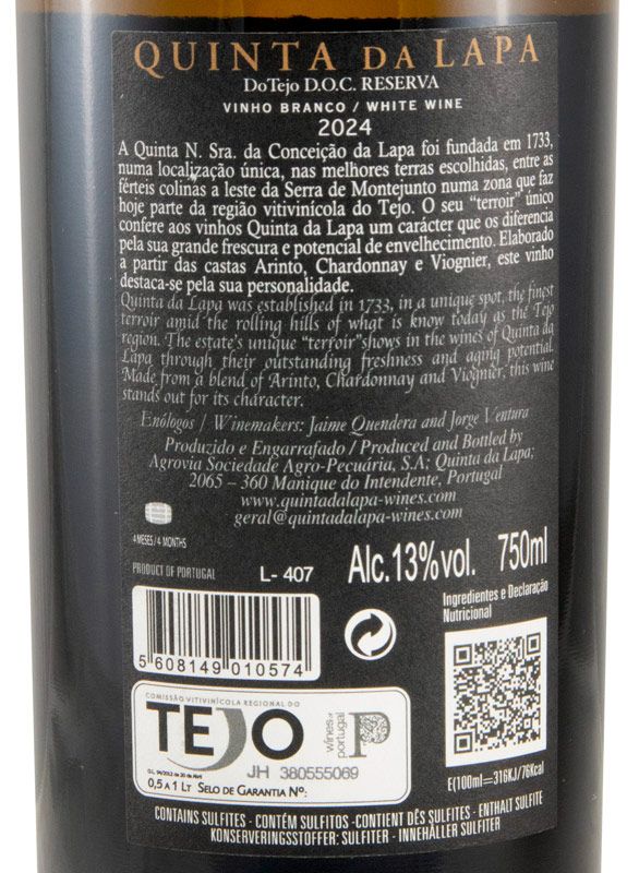 2024 Quinta da Lapa Reserva white