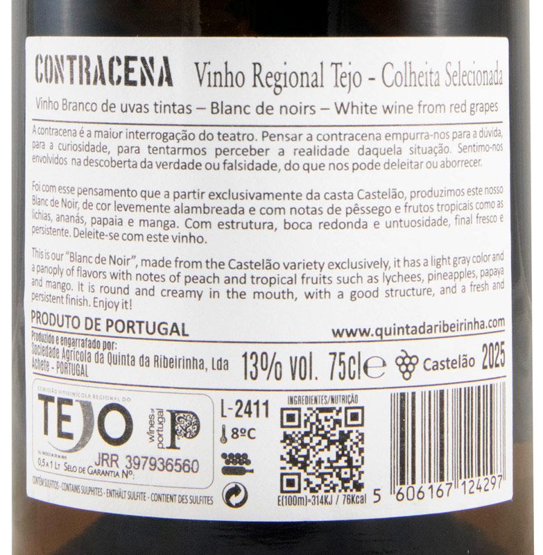 2025 Contracena Castelão Blanc de Noir branco