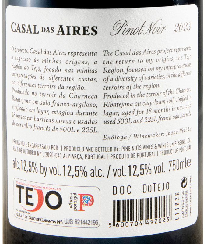 2023 Casal das Aires Pinot Noir tinto