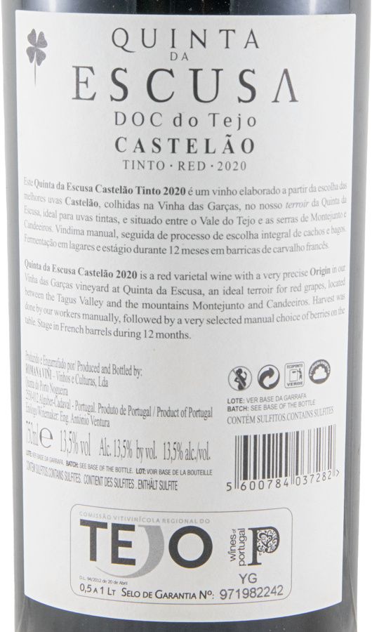 2020 Quinta da Escusa Castelão tinto