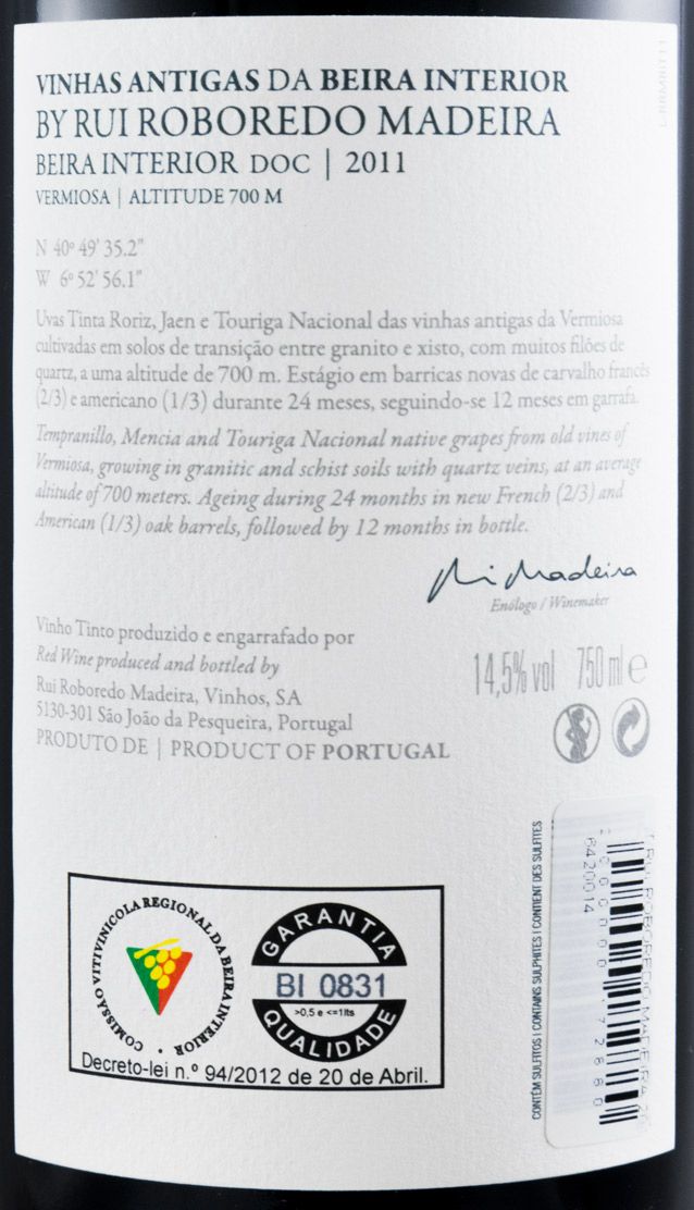 2011 Rui Roboredo Madeira Beira Interior red