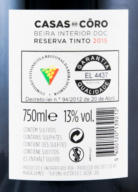 2015 Casas do Côro Reserva red