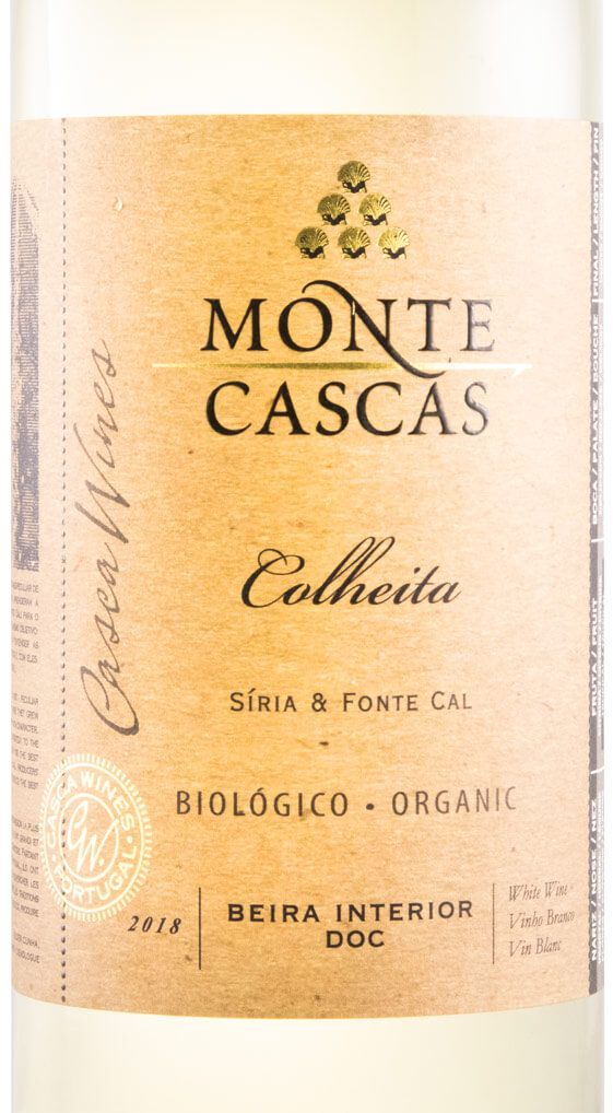 2018 Monte Cascas Colheita biológico branco