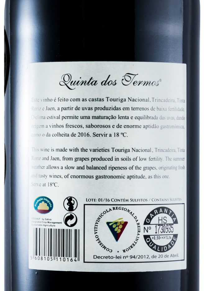 2016 Quinta dos Termos red