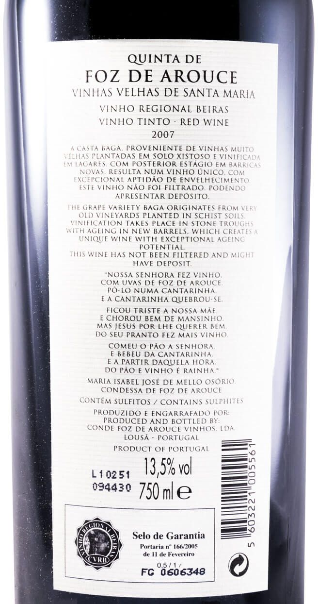 2007 Quinta de Foz de Arouce Vinhas Velhas de Santa Maria red
