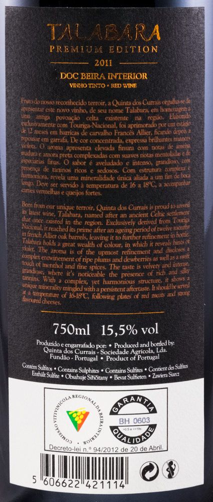 2011 Quinta dos Currais Talabara tinto