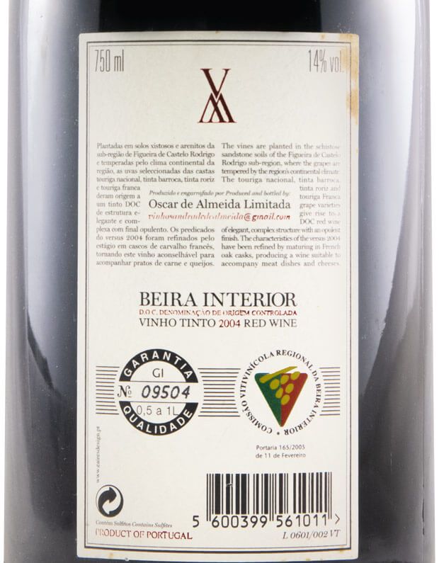 2004 Andrade de Almeida Versus red