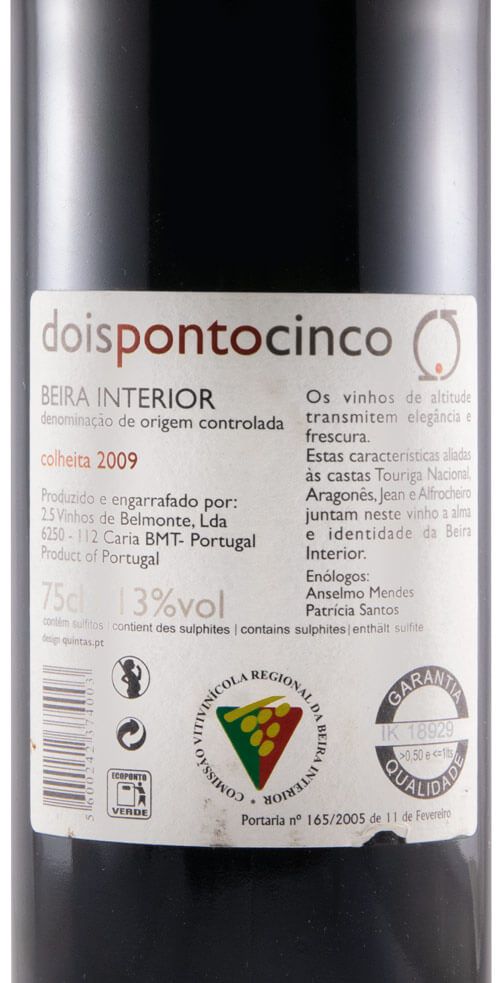 2009 Dois Ponto Cinco tinto