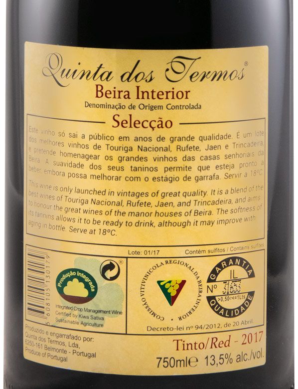 2017 Quinta dos Termos Selecção red