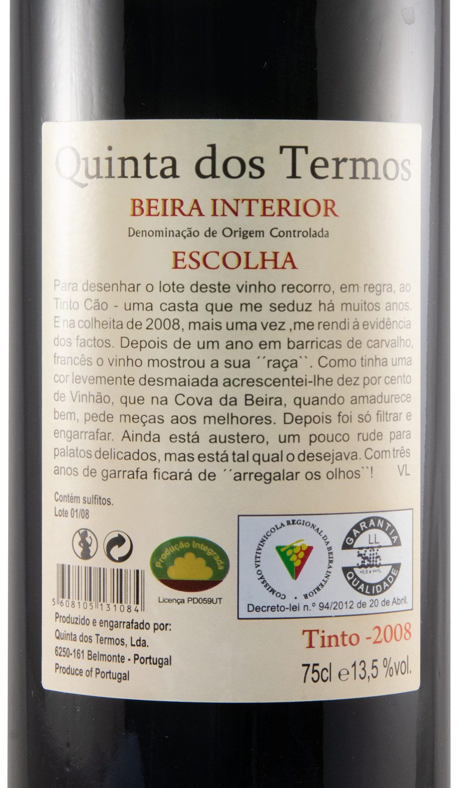 2008 Quinta dos Termos Escolha red