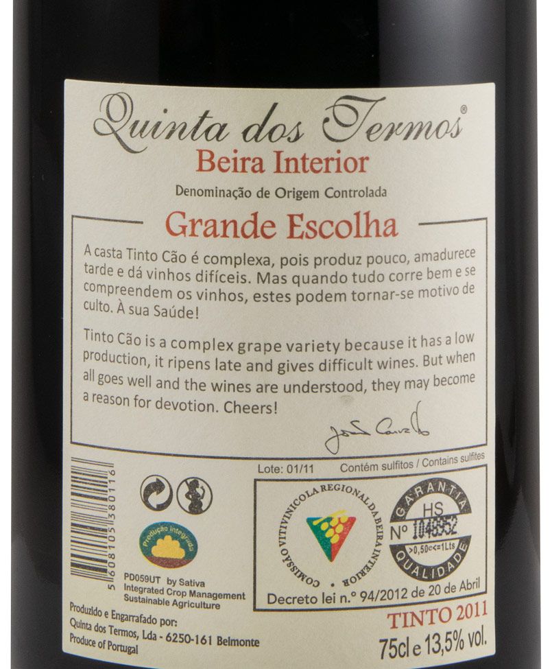 2011 Quinta dos Termos Grande Escolha red