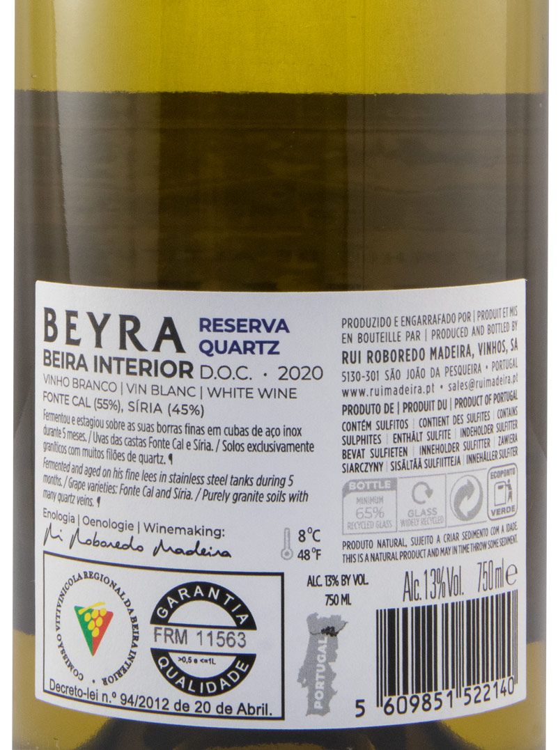2020 Beyra Reserva Quartz branco