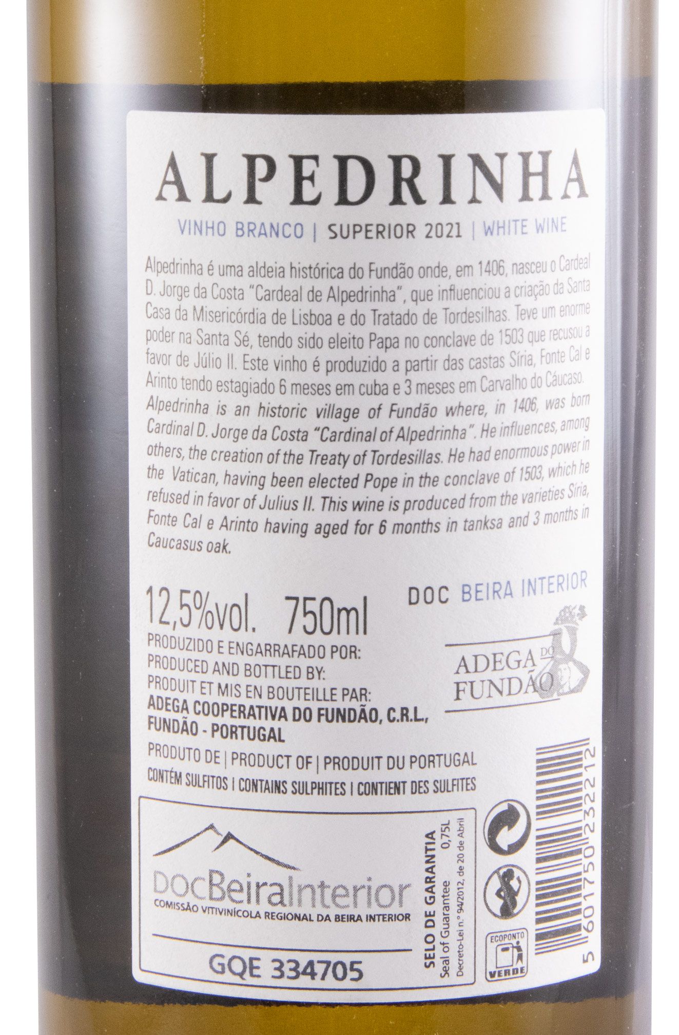 2021 Adega do Fundão Alpedrinha branco