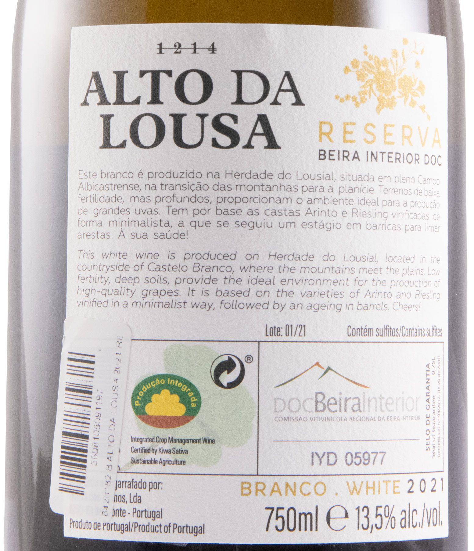 2021 Alto da Lousa Reserva white