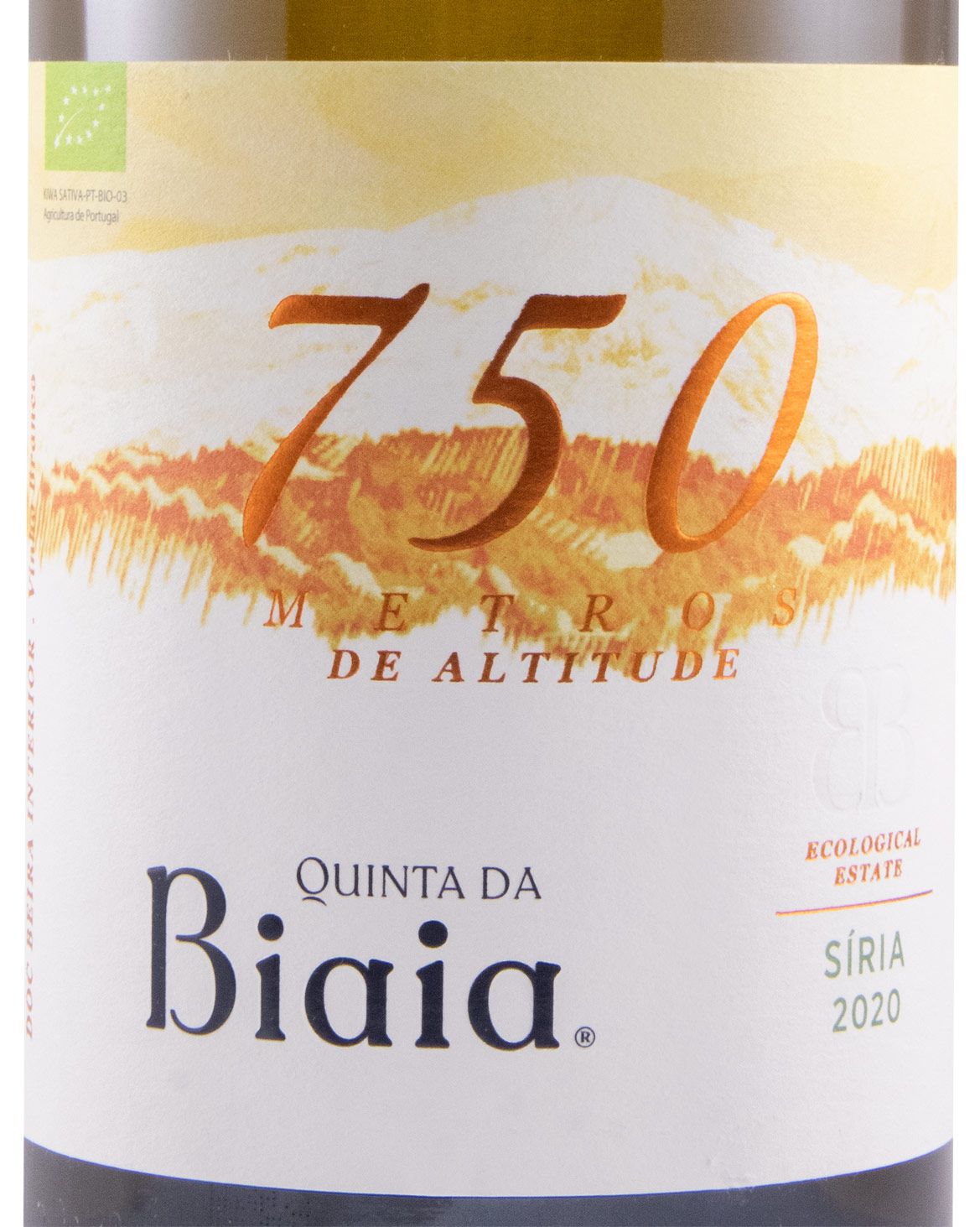 2020 Quinta da Biaia 750 Síria organic white