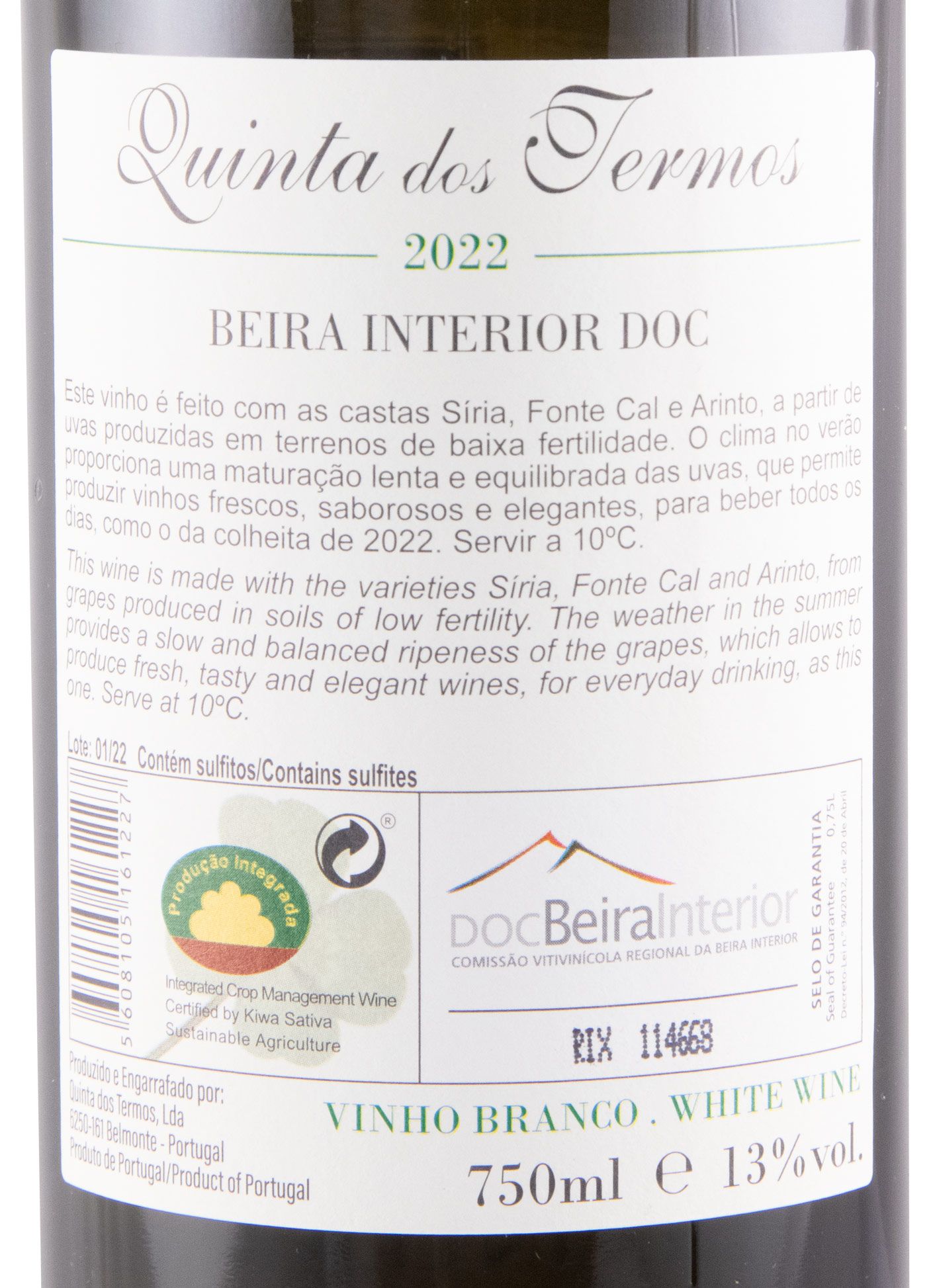 2022 Quinta dos Termos white