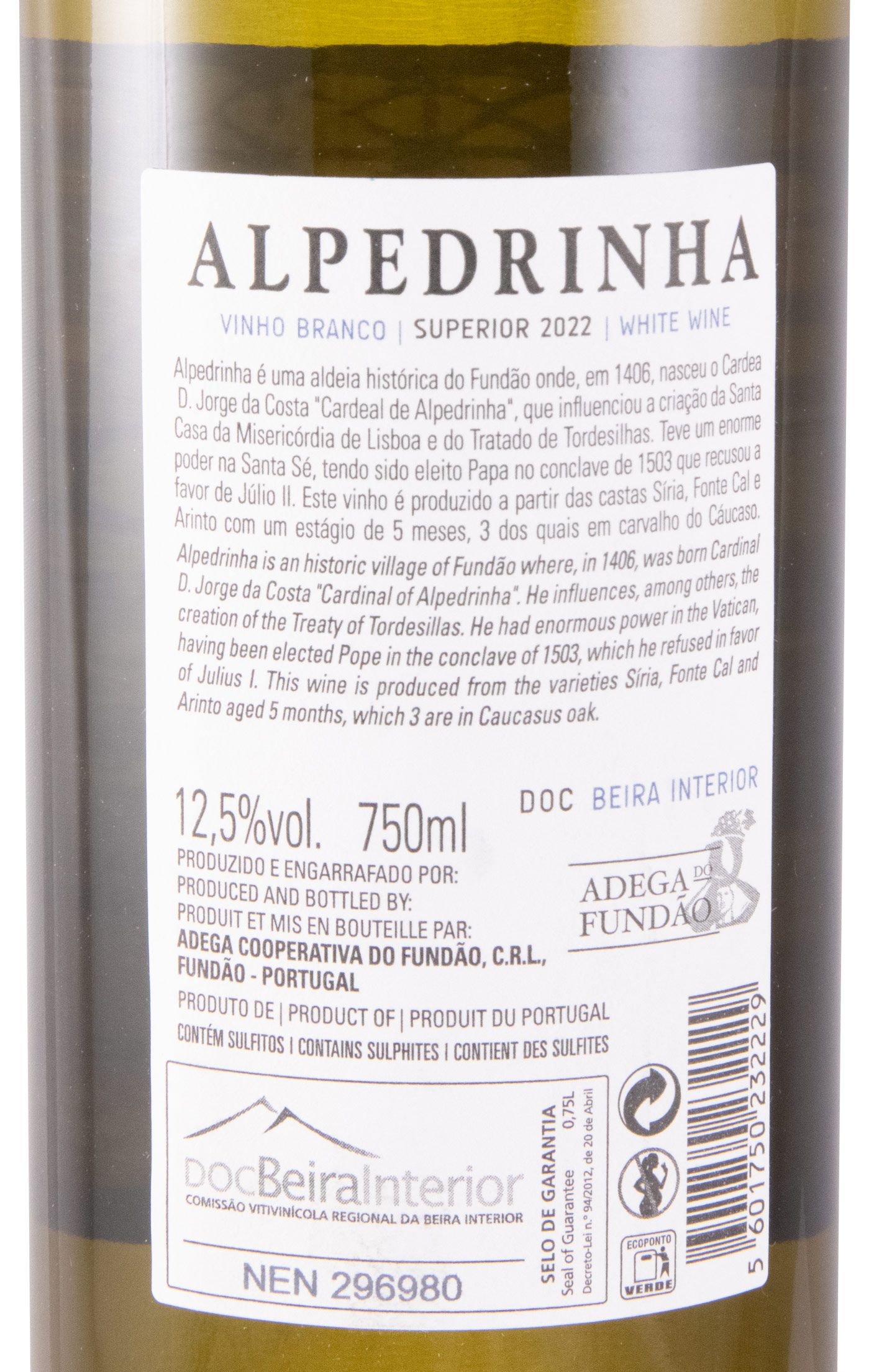 2022 Adega do Fundão Alpedrinha white