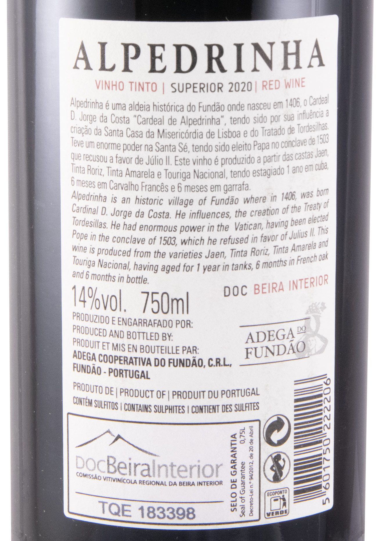 2020 Adega do Fundão Alpedrinha tinto