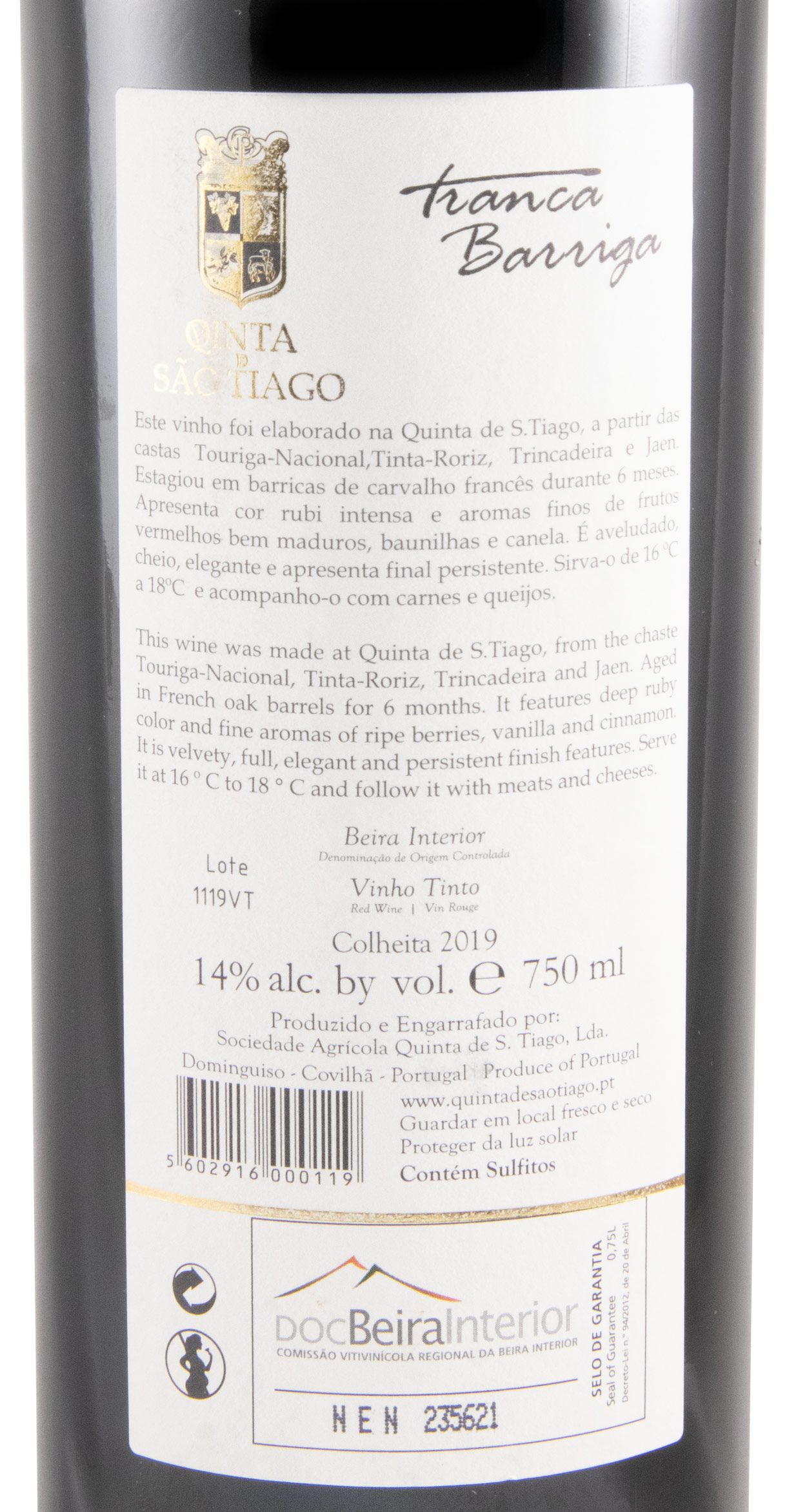 2019 Tranca da Barriga red