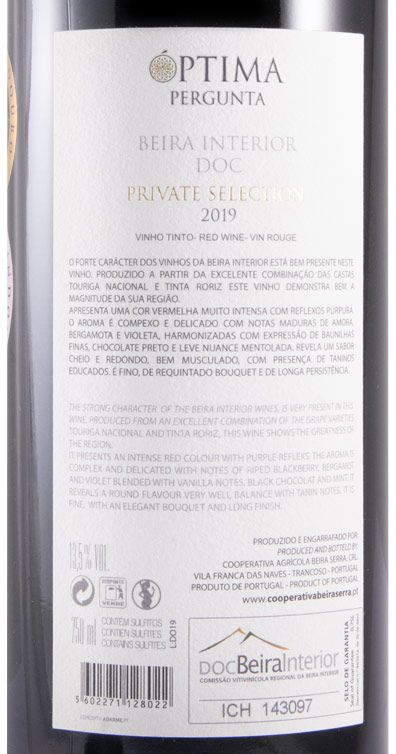 2019 Óptima Pergunta Private Selection red