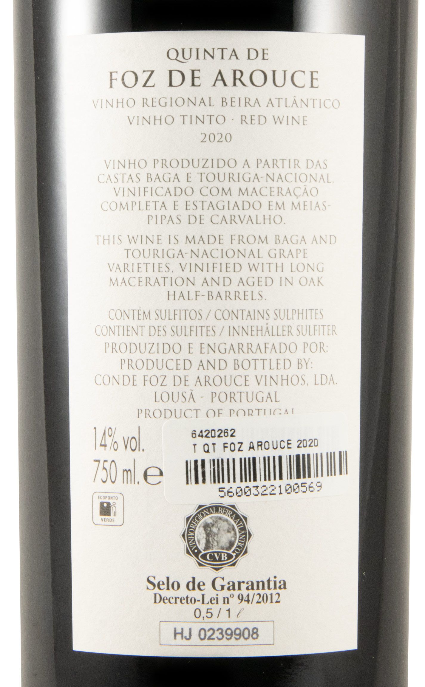 2020 Quinta de Foz de Arouce red