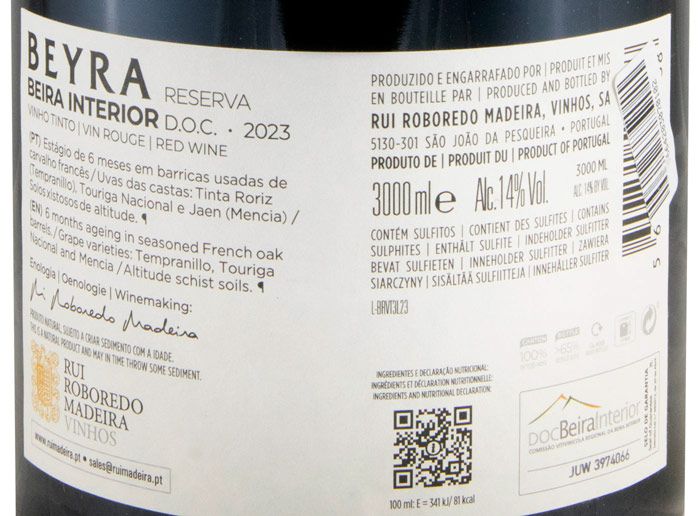 2023 Beyra Reserva red 3L