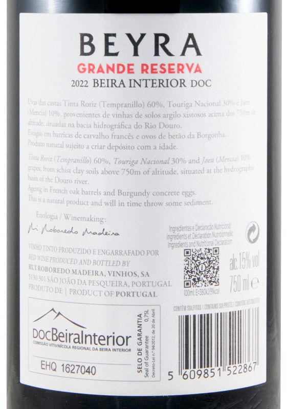2022 Beyra Grande Reserva tinto